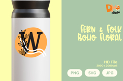 Fern &amp; Folk Boho Floral Monogram Product Image 1