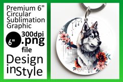 Quirky Dog Sublimation Car Coaster Product Image 1