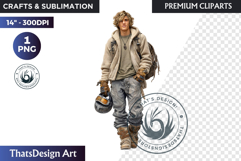 Alpine Winter Sports Fashion and Cabin Clipart PNG Product Image 1