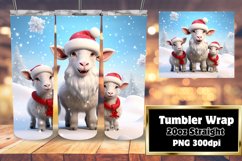 Cute 3D Xmas Festive Joy Tumbler 20oz Product Image 1