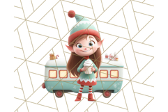 Christmas Train Ride PNG Clipart with Yeti and Elves Product Image 5
