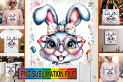 LUMINOUS Tote Bag Designs PNG, Easter Bunny Product Image 1