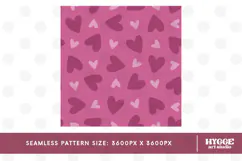 St Valentine's Day Hearts Cupid Love Seamless Pattern PNG Product Image 2