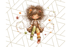 Fall Fairy Clipart PNG, Autumn Fairy People With Wings Product Image 5