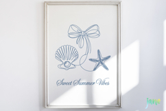 Retro Summer Coastal SVG PNG Clipart Product Image 3