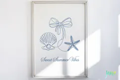 Retro Summer Coastal SVG PNG Clipart Product Image 3