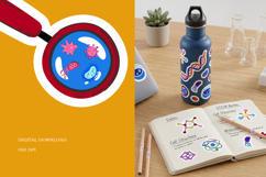 Hand Drawn Science and Biology Clipart Laboratory Product Image 6