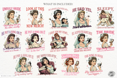 Vintage Funny Bride Sublimation PNG Product Image 4