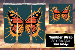20oz Sublimation Design Download , Butterfly Product Image 1