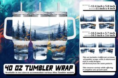 Watercolor Meadow Symphony 40oz Tumbler Sublimation Product Image 1