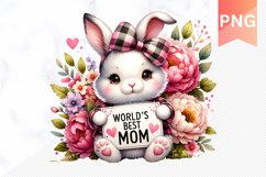 World&#039;s best mom Sublimation - Mother&#039;s Day Clipart PNG Desi Product Image 1