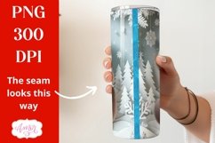 3D Christmas tumbler wrap PNG | Christmas Cat PNG Product Image 2