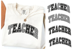 4 Teacher Png | Leopard Print | Checkered | Star Print Product Image 1