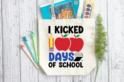 I Kicked 100 Days Of SVG, School SVG Design Product Image 2