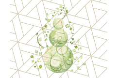Patterned Snowman Silhouette PNG Clipart Product Image 5