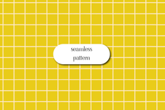 Yellow Minimal Grid Seamless Check Pattern Design Product Image 1