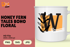 Honey Fern Tales Boho Floral Monogram Product Image 1