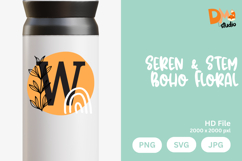Seren &amp; Stem Boho Floral Monogram Product Image 1