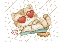Bookish Animals PNG Clipart with Cozy Reading Elements Product Image 5