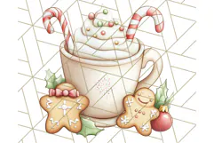 Muted Cute Safari Christmas Animal PNG Clipart, Holiday Png Product Image 5