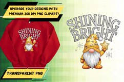 Elegant PNG Artwork for Tote Bag Projects , Gnome Product Image 1