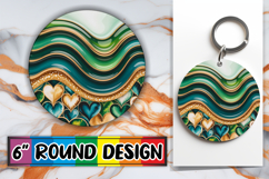 Cheerful Coaster Round Design PNG, Pattern Product Image 1