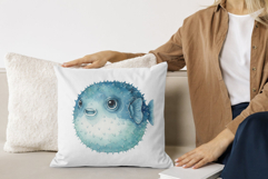 Watercolor Sea Life Clipart Product Image 7