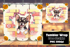 Trendy 20oz Design for Sublimation , Cute Dog Product Image 1