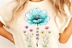 Mother's Day PNG, She is Mom PNG, Boho Mama Floral PNG, Mama Product Image 7