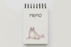Cute Spotted Seal Marine Animal Ocean Pup PNG Summer Product Image 5