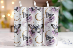 Halloween Butterfly Tumbler Wrap | Sublimation | Tumblers Product Image 1
