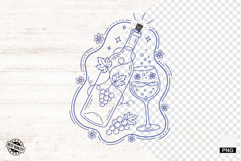 Doodle Summer Wine Clipart Product Image 1