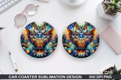 Car Coaster Sublimation| Mythical Coaster PNG Design Product Image 1