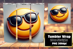 Customizable Sublimation Tumbler 20oz , 3D Emoji Product Image 1