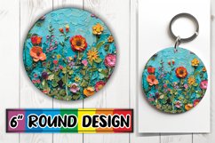 Spring Flowers Keychain PNG Product Image 1