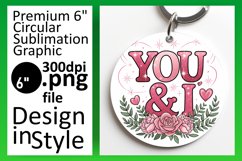 Chic Circle Coaster PNG Design , Valentines Product Image 1