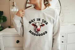 Funny Farm Animals | Not in the Mood Sublimation | Funny Cow Product Image 2