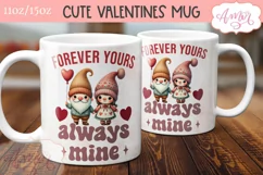 Valentine's day mug wrap PNG, Valentines gnome sublimation Product Image 3