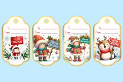 Bundle of Printable Christmas Gift Tags with Merry Christmas Product Image 9