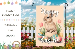 Spring Garden Flag Sublimation, Floral Garden Flag Product Image 1