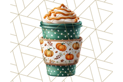 Fall Coffee Cup Clipart PNG, Autumn Mugs, Cozy Drinks Png Product Image 5