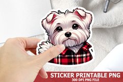 Christmas Dog Sticker| Christmas Sticker PNG Design Product Image 1