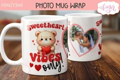 Cute Valentines Photo Mug Wrap template PNG for Sublimation Product Image 3