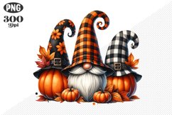 Halloween Gnomes Sublimation - Clipart PNG Design Product Image 1