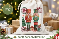 Christmas Nutcracker Santa Sack, Christmas Santa Sack PNG Product Image 1