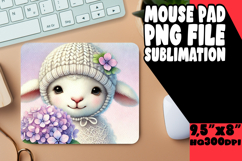 CHEERFUL MOUSE PAD SUBLIMATION PNG, Cute Animals Product Image 1