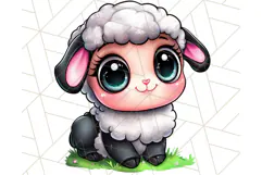Farm Animals Kawaii Clipart PNG, Cute Barnyard Animal Product Image 5