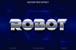 Robot Text Effect 3D Vector EPS Editable File Product Image 1