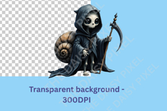 Halloween Snail Clipart PNGs Cute Snails in Costumes - 24png Product Image 9