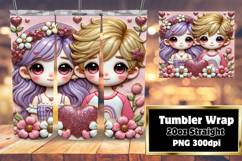 20oz Tumbler Wrap for Unique Style , 3D Characters Product Image 1